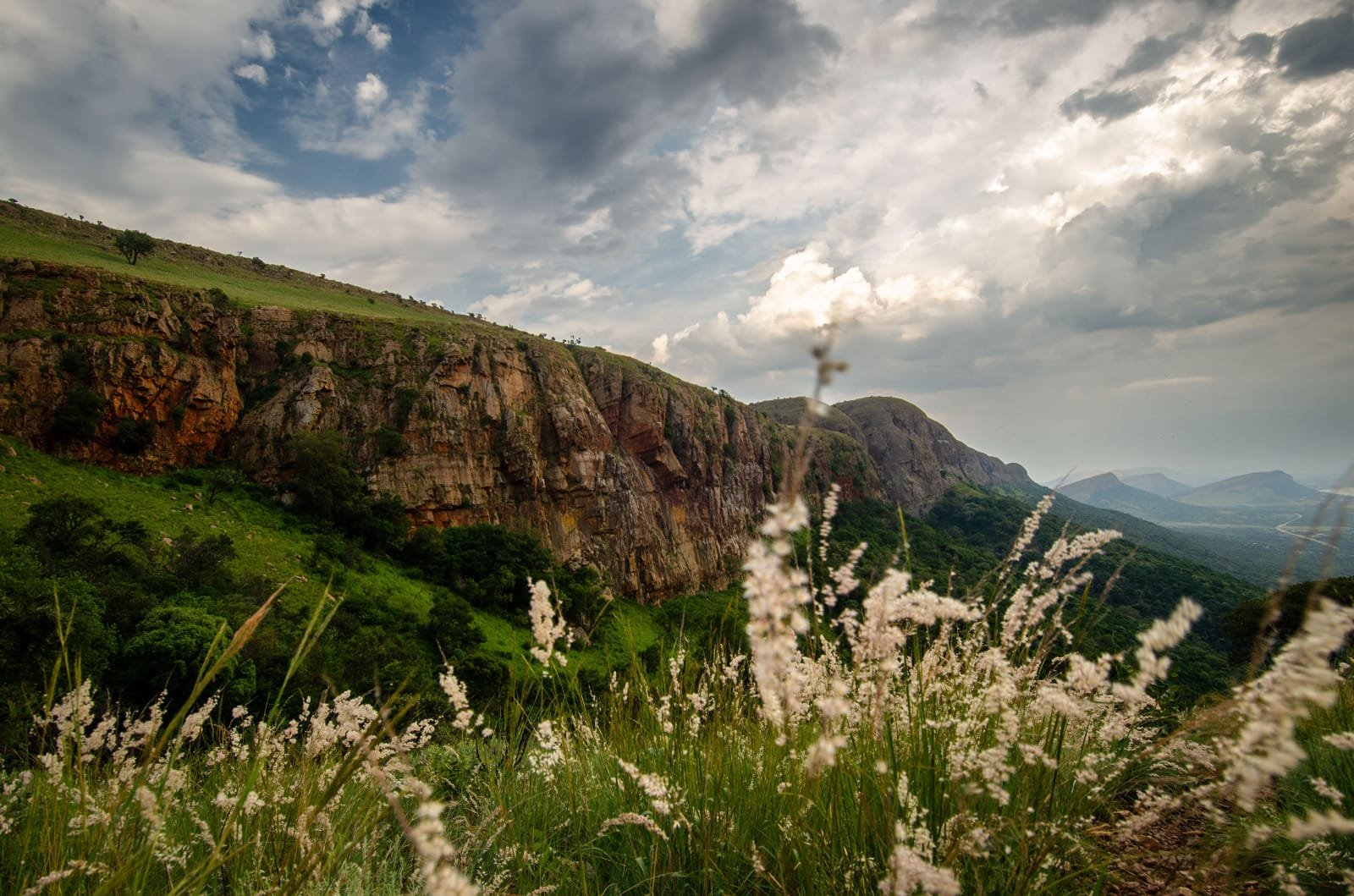 View over the Skeerpoort Valley cliffs from the Greek Church route